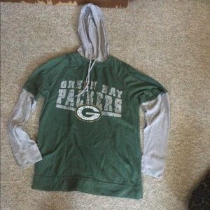 Hooded Green Bay Packers shirt